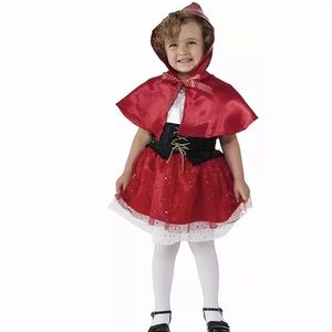 🆕 LIL’ RED RIDING HOOD Child Girl Costume Dress
